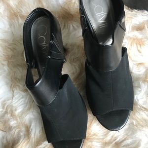Black Calvin Klein Heels Size 9
